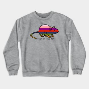 Rainbow Rat of the Year Crewneck Sweatshirt